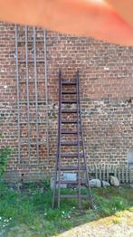 Stevige houten ladder, Ladder, Gebruikt, 4 meter of meer, Ophalen