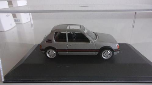 PEUGEOT 205 GTI ARGENT.NOREV NEW 1/43,VITRINE + BOÎTE ORIG, Hobby en Vrije tijd, Modelauto's | 1:43, Nieuw, Auto, Norev, Ophalen of Verzenden