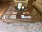 vierkante salontafel in kersenhout, Maison & Meubles, Tables | Tables de salon, Comme neuf, 100 à 150 cm, 100 à 150 cm, Landelijk