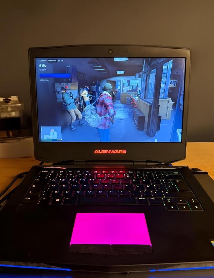 Alienware 14 i7 GTX 765M Gaming Laptop RGB | SSD + HDD | W11, Computers en Software, Windows Laptops, Refurbished, 14 inch, HDD