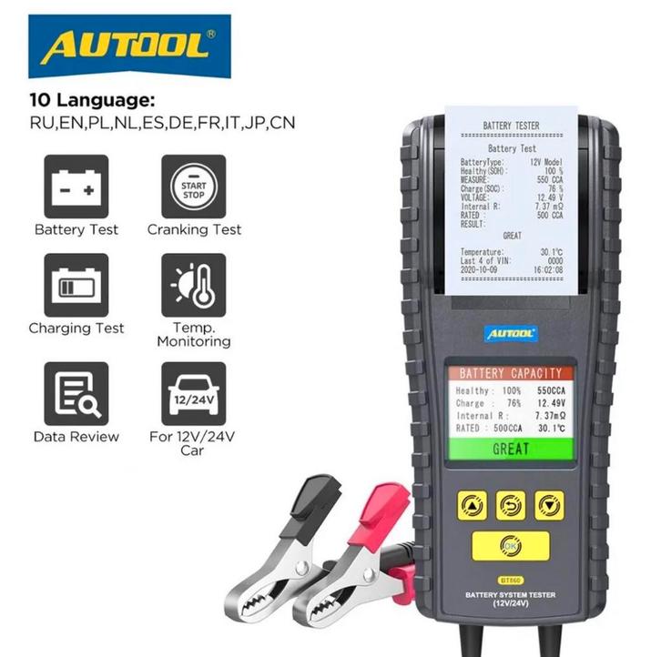 Accu tester nieuw 12&24V NL taal, Auto-onderdelen, Accu's en Toebehoren, Nieuw, Ophalen of Verzenden
