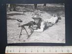 Foto (6,5x9,5cm) soldaat militair Mitraillette Machinegeweer, Enlèvement ou Envoi, Armée de terre, Photo ou Poster