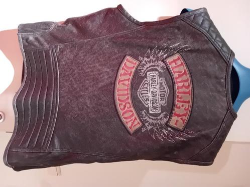 Harley-Davidson lederen jackets (2), Vêtements | Hommes, Vestes | Été, Comme neuf, Taille 52/54 (L), Bleu, Enlèvement ou Envoi