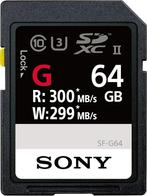 Sony SF-G UHS-II SDXC 64 GO (300Mb/s), TV, Hi-fi & Vidéo, Photo | Cartes mémoire, Comme neuf, 64 GB, Sony, Appareil photo