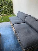 tuinset pallet met kussen en tafel, kussens zijn pas 1j oud., Tuin en Terras, Ophalen, Zo goed als nieuw