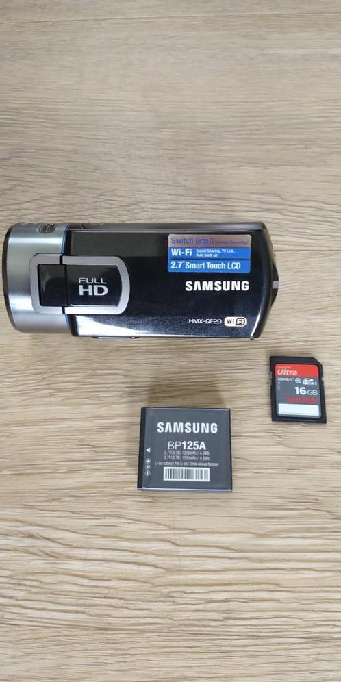 Samsung HMX-QF20BP, Audio, Tv en Foto, Videocamera's Digitaal, Zo goed als nieuw, Camera, Geheugenkaart, Samsung, Full HD, Ophalen