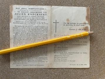 Oorlogsslachtoffer MEI 1944  te Noord-Frankrijk Knockaert beschikbaar voor biedingen
