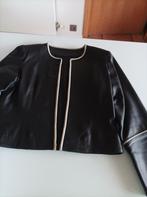 Lederen jasje, zwart,smal .20€, Motoren, Ophalen, Tweedehands, Dames, Jas | leer