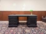 Klassiek Engels Zwart Chesterfield Bureau, Antiek en Kunst, Ophalen of Verzenden