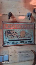 Oud blikken bord lactogene aalst, Verzamelen, Merken en Reclamevoorwerpen, Ophalen of Verzenden