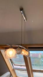 Verlichting boven eettafel, Huis en Inrichting, Lampen | Kroonluchters, Ophalen, Gebruikt, Glas, Klassiek modern