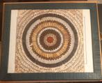 Afrikaanse kunstcollage met vlindervleugels 40/40, Antiek en Kunst, Kunst | Overige Kunst, Ophalen of Verzenden