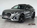 Audi Q3 Sportback 2.0TDi SLINE-1EPRO-COCKPIT-T.O-CAMERA360, Auto's, Automaat, Gebruikt, 4 cilinders, Leder