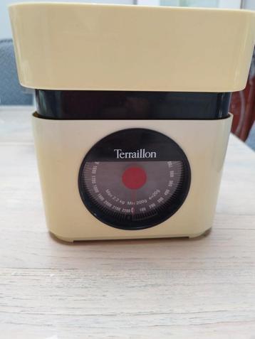 Vintage terraillonweegschaal beschikbaar voor biedingen