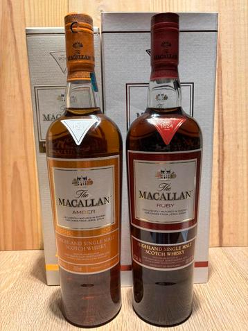The Macallan Whisky - Ruby en Amber - topstaat, Enlèvement ou Envoi