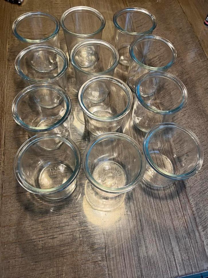 Stortglazen / steriliseerbokalen zonder deksel, Huis en Inrichting, Keuken | Keukenbenodigdheden, Zo goed als nieuw, Ophalen of Verzenden