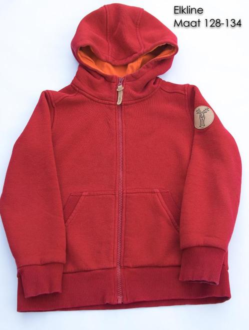 Hoodie Elkline rood  – Maat 128, Kinderen en Baby's, Kinderkleding | Maat 128, Gebruikt, Jongen, Trui of Vest, Ophalen of Verzenden
