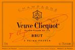 Panneau pub en métal Veuve Cliquot - rétro vintage mancave, Enlèvement ou Envoi, Neuf, Panneau publicitaire