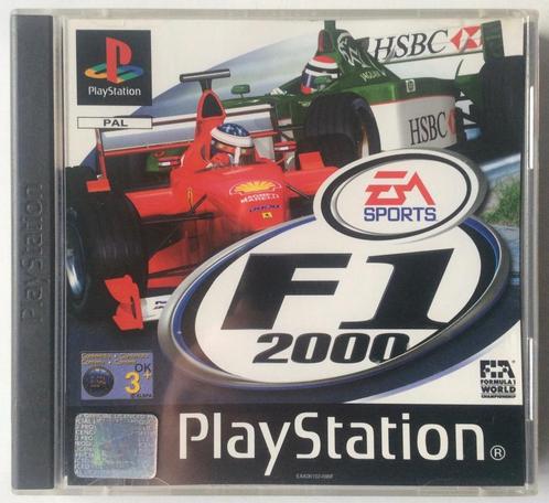 F1 2000 PS1, Games en Spelcomputers, Games | Sony PlayStation 1, Zo goed als nieuw, Racen en Vliegen, 3 spelers of meer, Vanaf 7 jaar