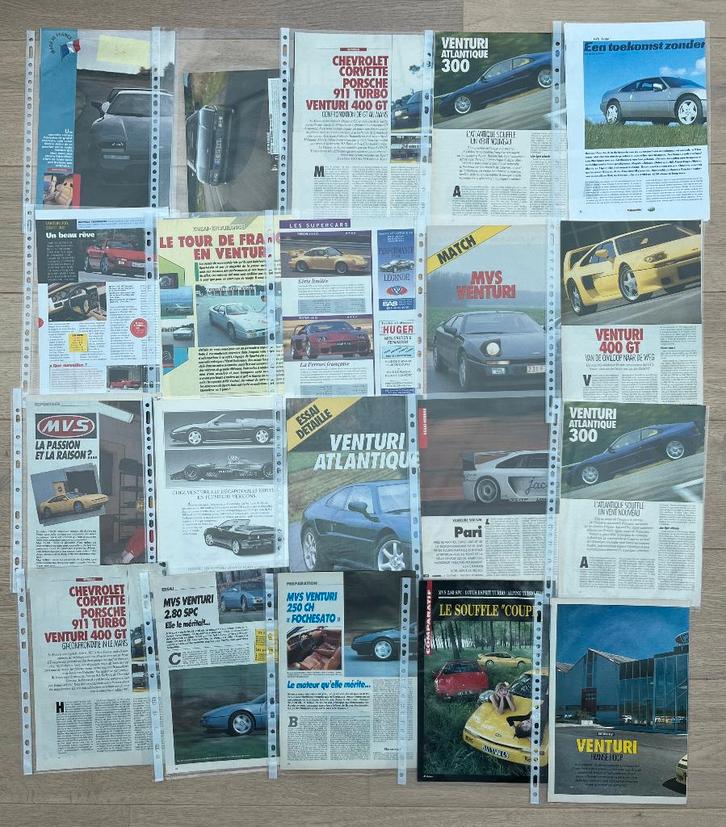 VENTURI - ARTIKELS, Boeken, Auto's | Folders en Tijdschriften, Ophalen of Verzenden
