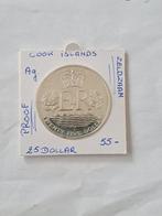 Falklands 25  dollar 1977 AG PROOF OPL17.000  48.84 gram, Timbres & Monnaies, Monnaies | Europe | Monnaies non-euro, Enlèvement ou Envoi