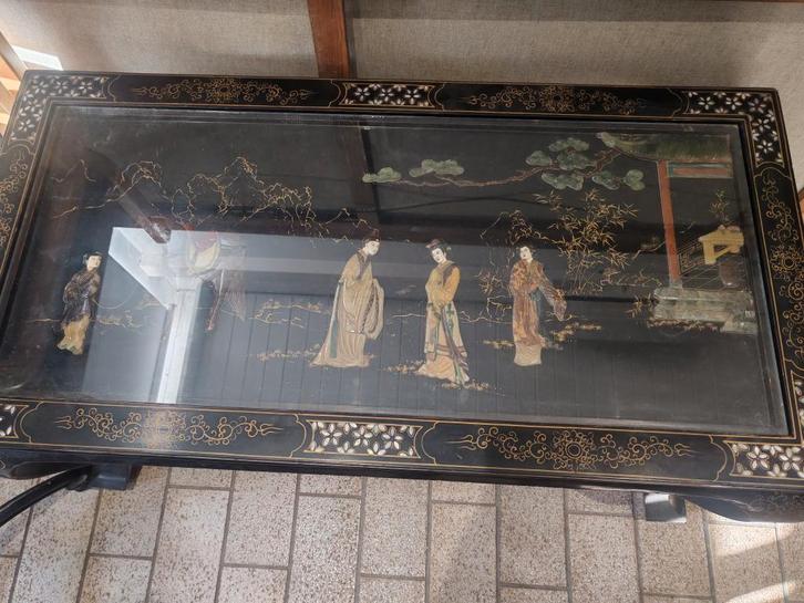 chinese salontafel, Maison & Meubles, Tables | Tables de salon, Utilisé, 50 à 75 cm, 50 à 100 cm, 100 à 150 cm, Rectangulaire