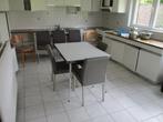 Keukentafel, stoelen, potten en pannen ,terrastafel, Huis en Inrichting, Ophalen, Gebruikt, Overige kleuren