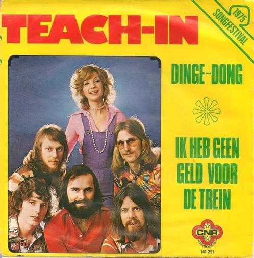 7"  Teach-In ‎– Dinge-Dong / Ik Heb Geen Geld Voor De Trein, CD & DVD, Vinyles Singles, Utilisé, Single, En néerlandais, 7 pouces