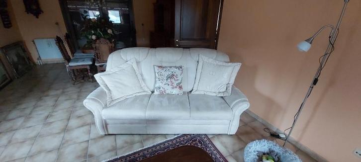 Canapé 3 places, Maison & Meubles, Canapés | Salons, Utilisé, Banc droit, Trois personnes, Tissus, Enlèvement