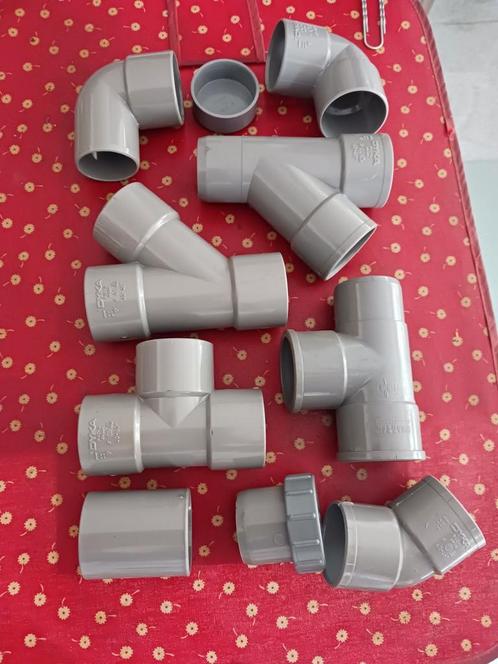 Pvc hulpstukken,mof,boch,T,stop.32,40,50,80,90,100,110,125MM, Doe-het-zelf en Bouw, Buizen en Afvoer, Nieuw, PVC, Ophalen