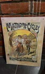 Vintage Blikken bord matador cycles 60x40 cm, Verzamelen, Ophalen, Gebruikt