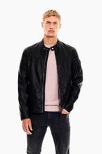 Garcia - Imitatie leren jack - zwart - maat XL, Kleding | Heren, Jassen | Winter, Verzenden, Zwart, Maat 56/58 (XL), Zo goed als nieuw