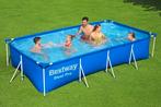 Bovengronds zwembad rect. Steel Pro 400x211x81 nieuw verzeg, Kinderen en Baby's, Ophalen, Zo goed als nieuw
