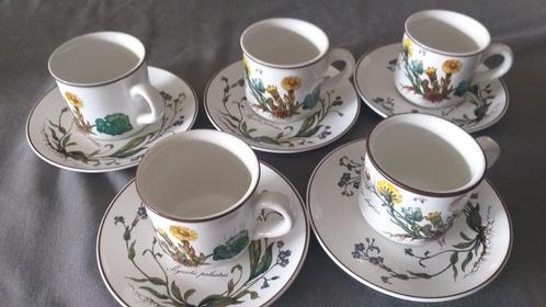 5 Koffiekoppen Villeroy&Boch Botanica, Huis en Inrichting, Keuken | Servies, Zo goed als nieuw, Kop(pen) en/of Schotel(s), Overige stijlen