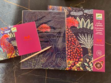Djeco krasfolie kaarten natuur beschikbaar voor biedingen