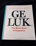 Boek - GELUK , the world book of happyness -> 3€, Boeken, Advies, Hulp en Training, Ophalen, Gelezen, Lannoo