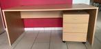 Bureau avec meuble à tiroirs sur roulettes., Enlèvement, Comme neuf, Bureau