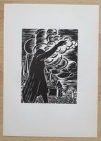 Houtsnede Frans Masereel: GENT: de Vrijdagmarkt, Antiek en Kunst, Kunst | Etsen en Gravures, Verzenden