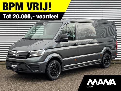 MAN TGE 35 2.0 3.180 180PK 4x4 Automaat OFFROAD LED Sperdiff, Auto's, Bestelwagens en Lichte vracht, Bedrijf, Te koop, 4x4, ABS
