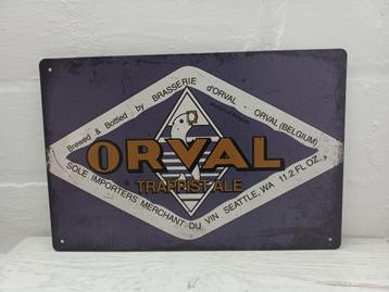 Metalen reclamebord Orval disponible aux enchères