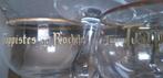 6 Trappistes Rochefort glazen, Glas of Glazen, Gebruikt, Ophalen