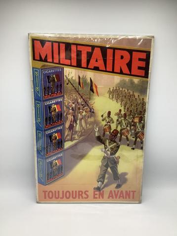 Plaque cigarettes Militaire - Congo Belge 
