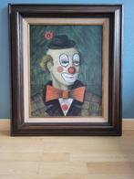 Groot schilderij met clown van Ceuppens (zie foto's), Ophalen of Verzenden