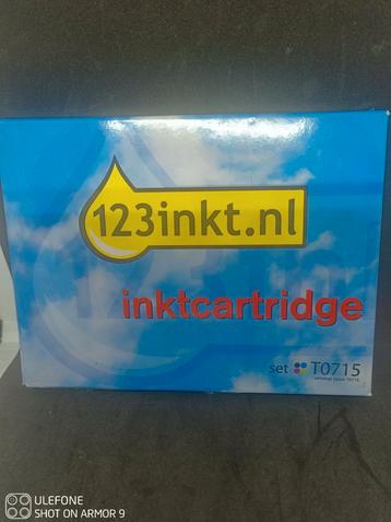 4 CARTRIDGES DIE COMPATIBEL ZIJN MET EPSON T0715 beschikbaar voor biedingen