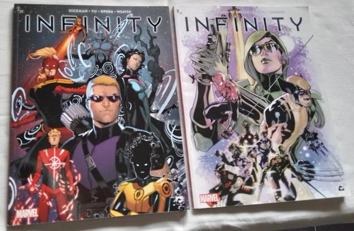 Marvel - Infinity 7+8 - Dark Dragon Books, Boeken, Stripverhalen, Gelezen, Meerdere stripboeken, Ophalen of Verzenden