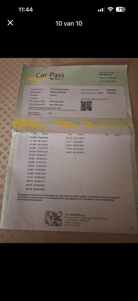 Renault megan classic., Auto diversen, Handleidingen en Instructieboekjes, Ophalen