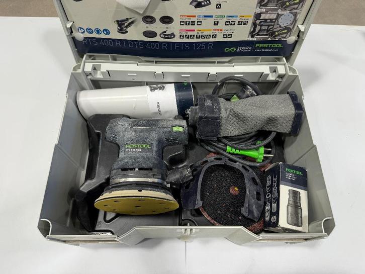 Festool ETS 125 REQ-Plus excentrische schuurmachine 125mm, Doe-het-zelf en Bouw, Gereedschap | Schuurmachines, Gebruikt, Excentrische schuurmachine