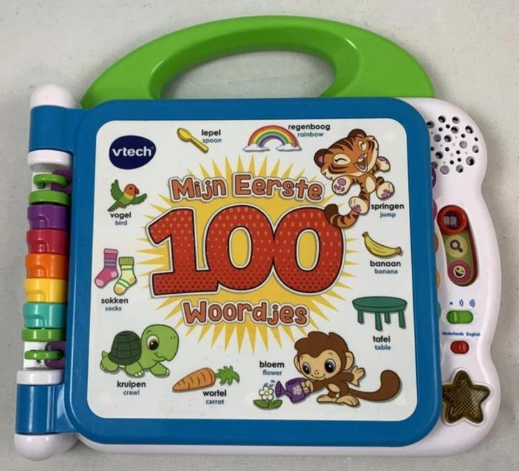 VTech Baby Mijn Eerste 100 Woordenboek Nederlands Engels, Kinderen en Baby's, Speelgoed | Vtech, Zo goed als nieuw, Verzenden