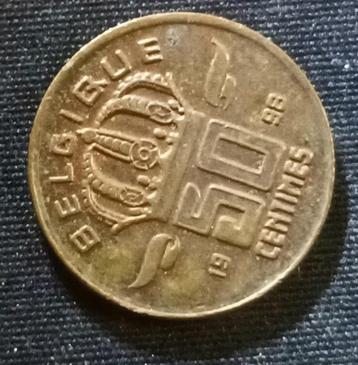 Misslag: 50 cent 1998 FR (40% medailleslag) - Albert II beschikbaar voor biedingen