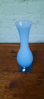 vase en verre, Maison & Meubles, Accessoires pour la Maison | Vases, Comme neuf, Bleu, Enlèvement, Moins de 50 cm